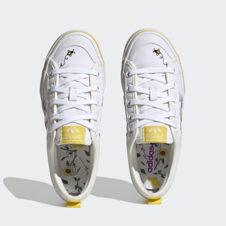 Sapatos De Plataforma Adidas Nizza Branco Quente