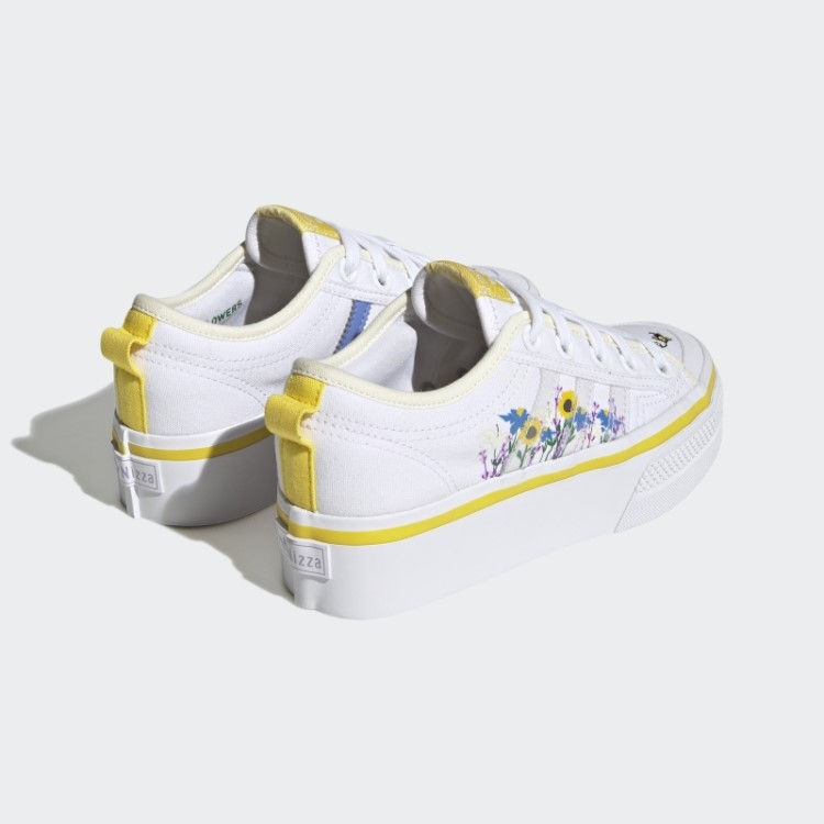 Sapatos De Plataforma Adidas Nizza Branco Quente