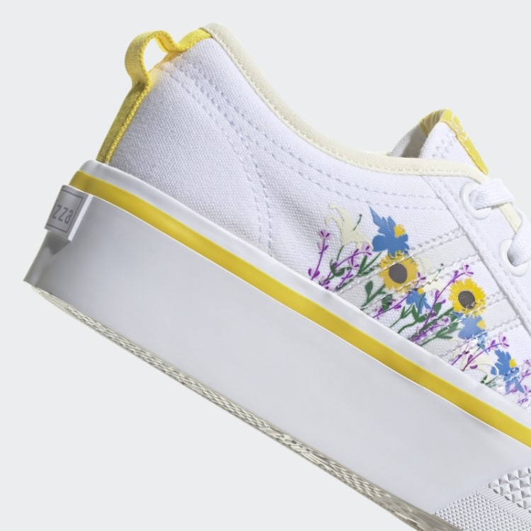 Sapatos De Plataforma Adidas Nizza Branco Quente