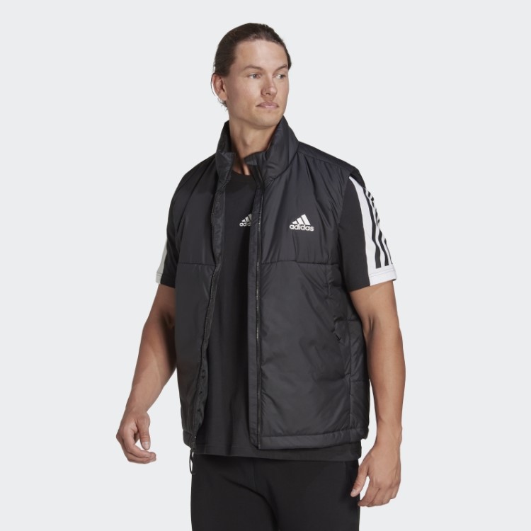 Colete Isolante Preto Com As 3 Listras Adidas