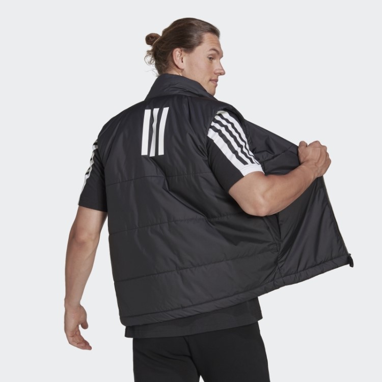 Colete Isolante Preto Com As 3 Listras Adidas
