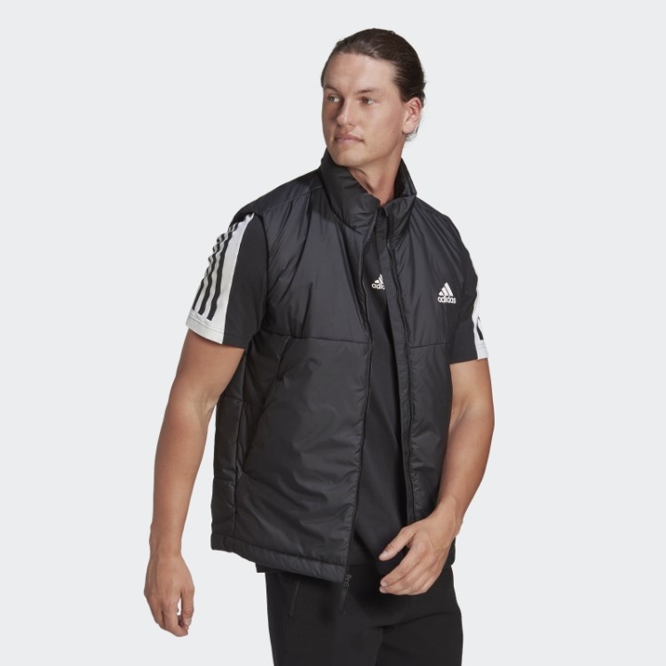 Colete Isolante Preto Com As 3 Listras Adidas