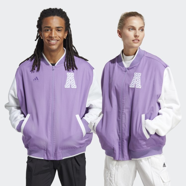 Jaqueta Colegial All Szn Logomania Adidas Violeta