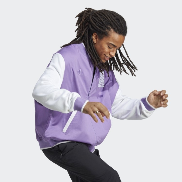 Jaqueta Colegial All Szn Logomania Adidas Violeta