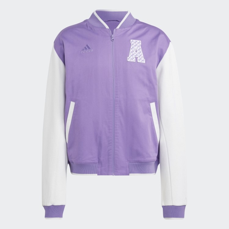 Jaqueta Colegial All Szn Logomania Adidas Violeta