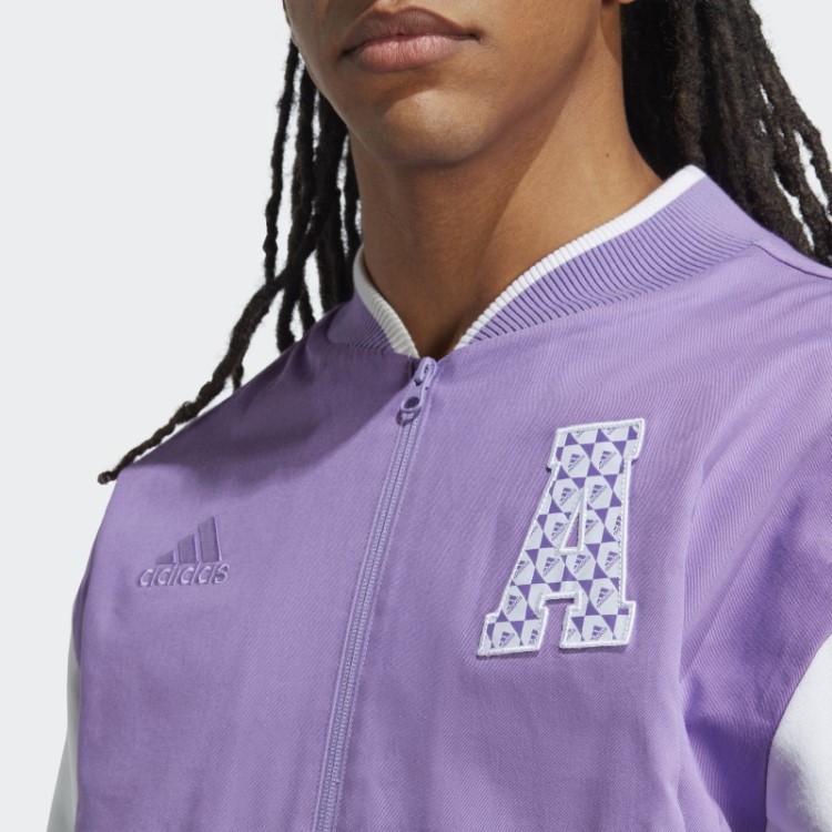 Jaqueta Colegial All Szn Logomania Adidas Violeta