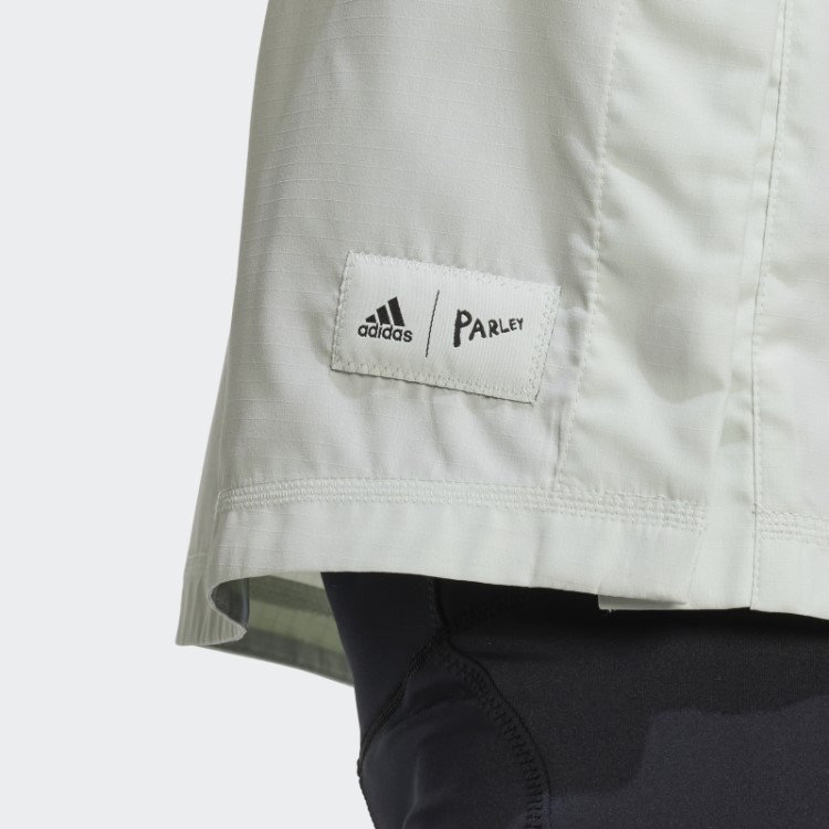 Parley Run For The Oceans Top Com Capuz Verde Adidas