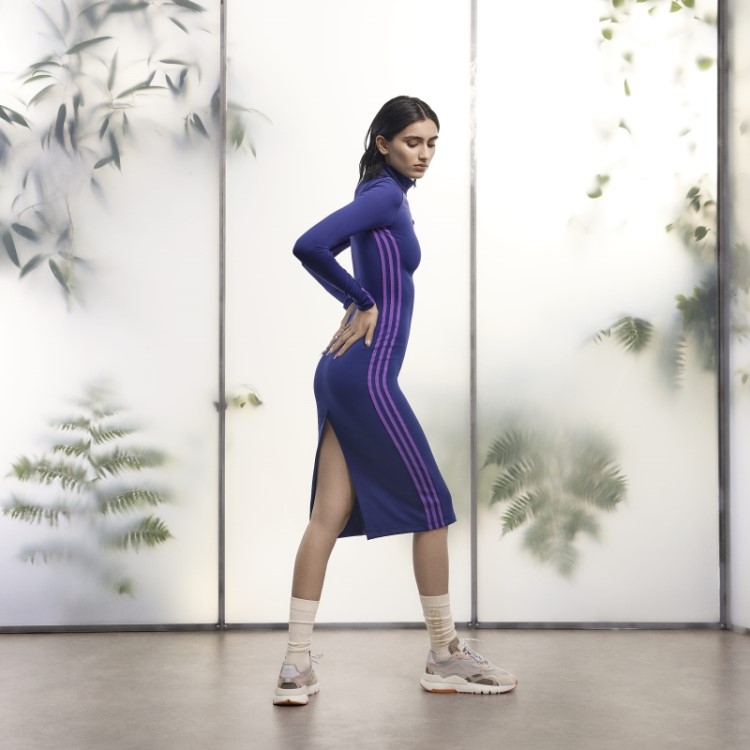 Vestido índigo Elastano Adidas