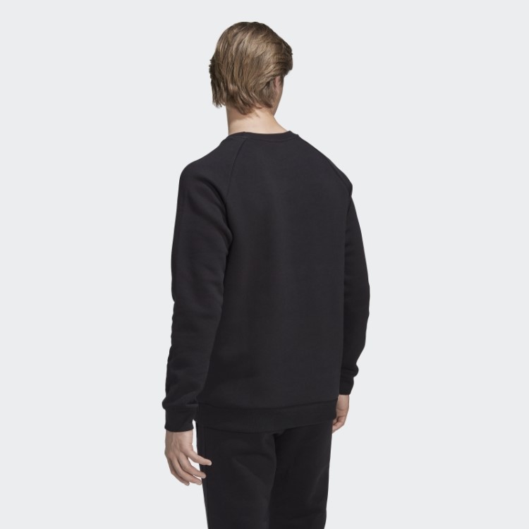 Moletom Preto Manchester United Essentials Trefoil Adidas