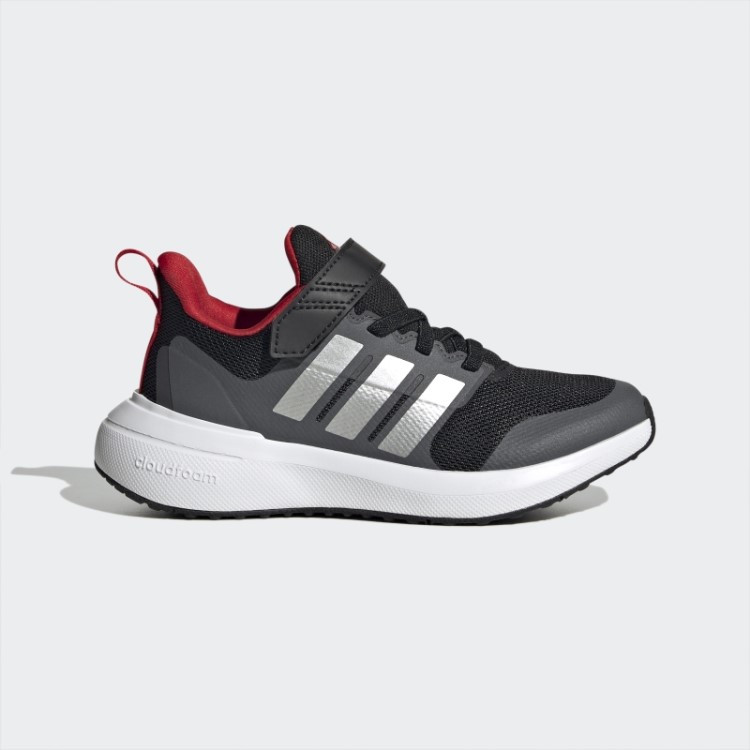 Adidas Fortarun 2.0 Cloudfoam Sapato Elástico Escarlate Com Tira Superior