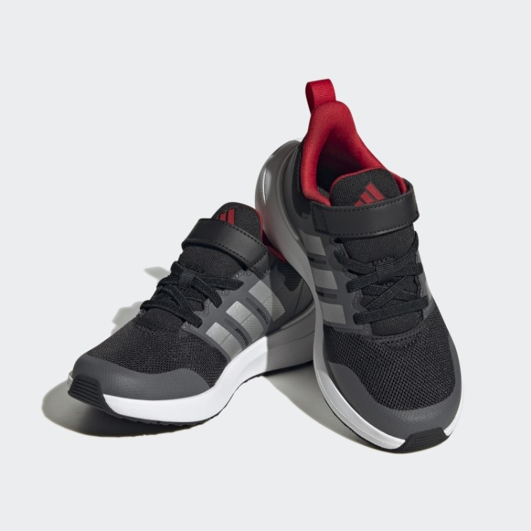 Adidas Fortarun 2.0 Cloudfoam Sapato Elástico Escarlate Com Tira Superior