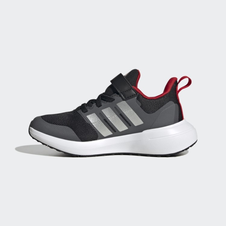 Scarlet Adidas Fortarun 2.0 Cloudfoam Sapatos De Renda Elástica Com Tira Superior