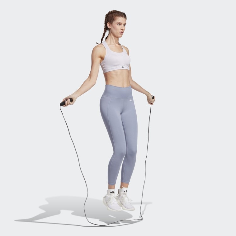 Sutiã De Alto Suporte Para Treino De Impacto Adidas Tlrd Hot Dawn Prateado