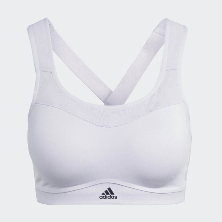 Sutiã De Alto Suporte Para Treino De Impacto Adidas Tlrd Hot Dawn Prateado