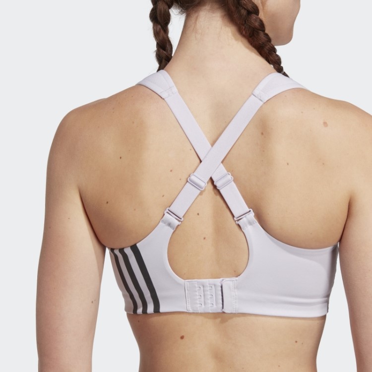 Sutiã De Alto Suporte Para Treino De Impacto Adidas Tlrd Hot Dawn Prateado