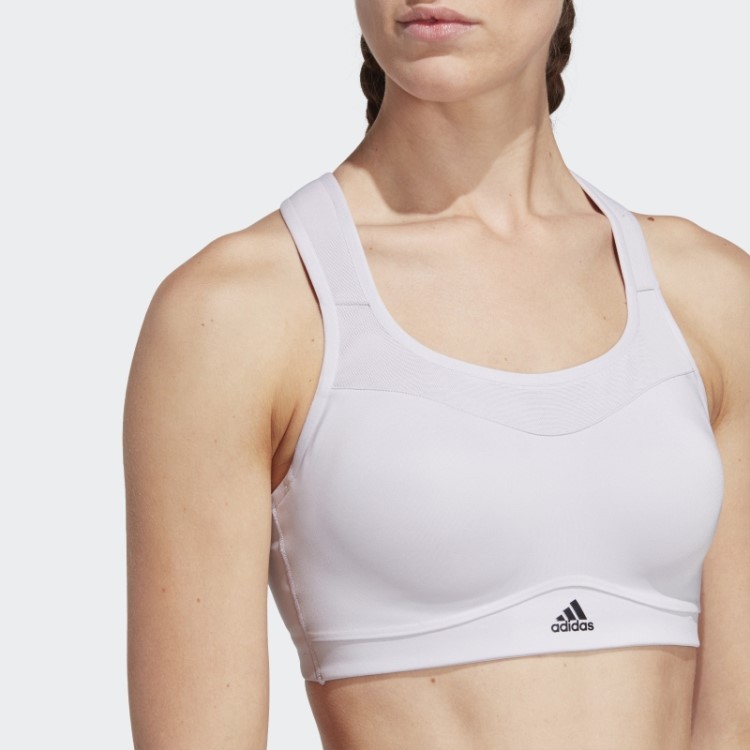 Sutiã De Alto Suporte Para Treino De Impacto Adidas Tlrd Hot Dawn Prateado