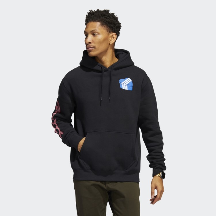 Moletom Com Capuz Caixa De Coração Og Preto Adidas