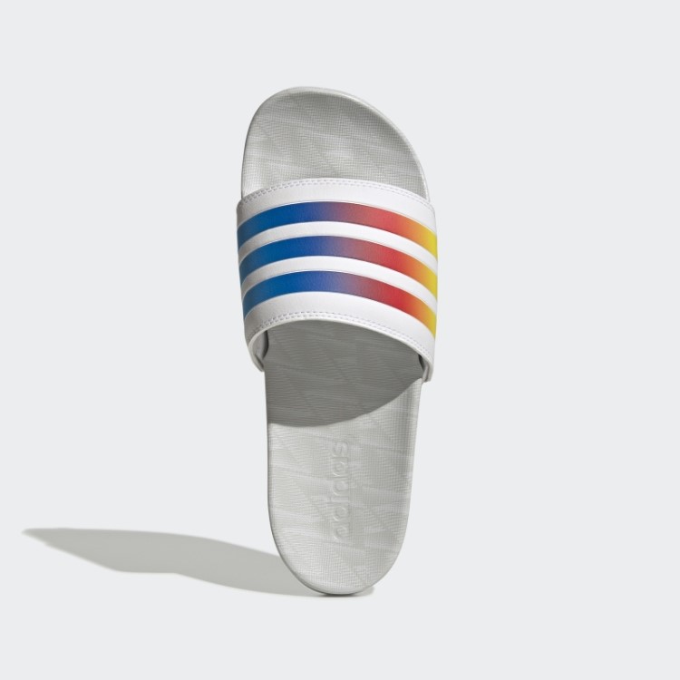 Chinelos De Conforto Adilette Adidas Brilham Em Azul