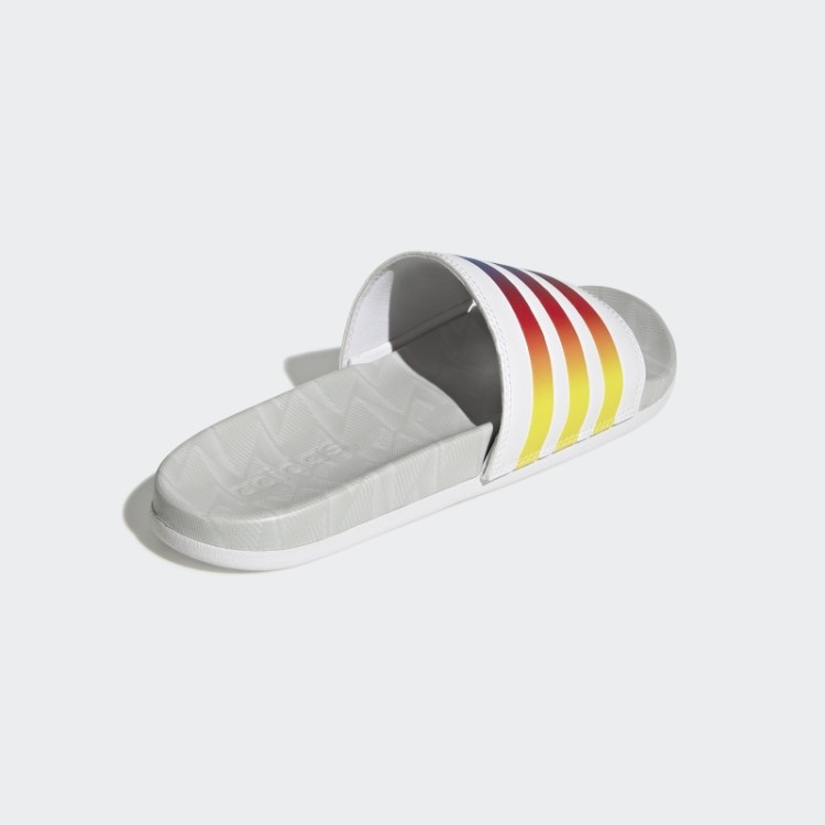 Chinelos De Conforto Adilette Adidas Brilham Em Azul