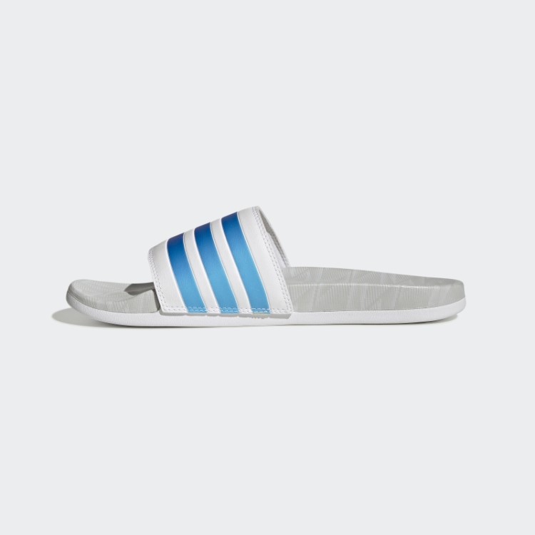 Chinelos De Conforto Adilette Adidas Brilham Em Azul