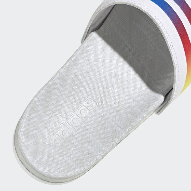 Chinelos De Conforto Adilette Adidas Brilham Em Azul