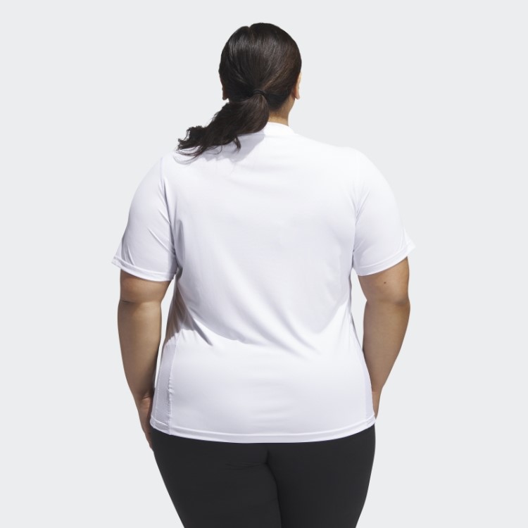 Branca Possui A Camiseta Run (tamanho Grande) Adidas