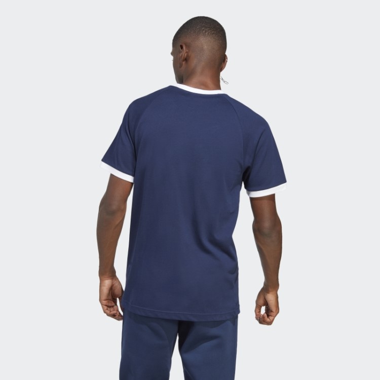 Camiseta Com As Três Listras Night Indigo Adicolor Classics Adidas