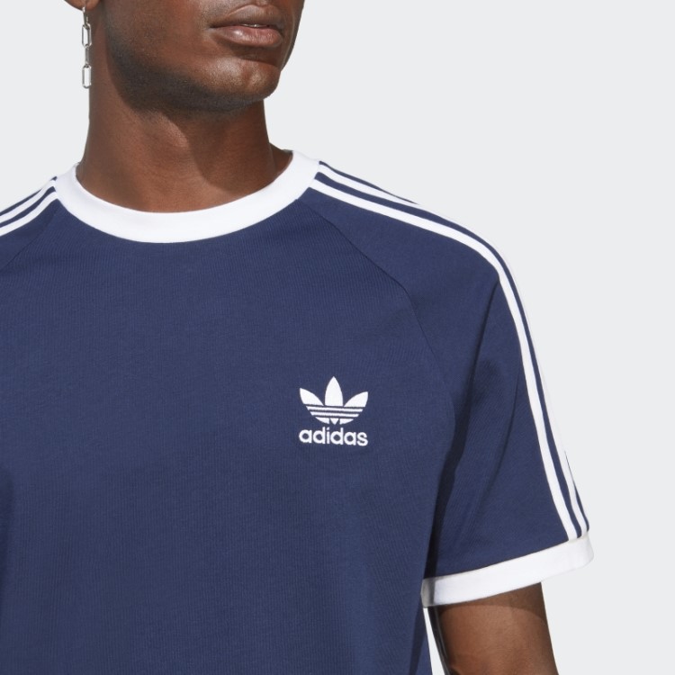 Camiseta Com As Três Listras Night Indigo Adicolor Classics Adidas