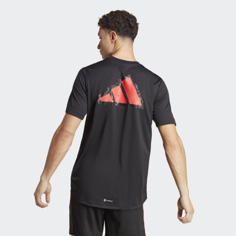 Camiseta Adidas Workout Base Logo Transparente