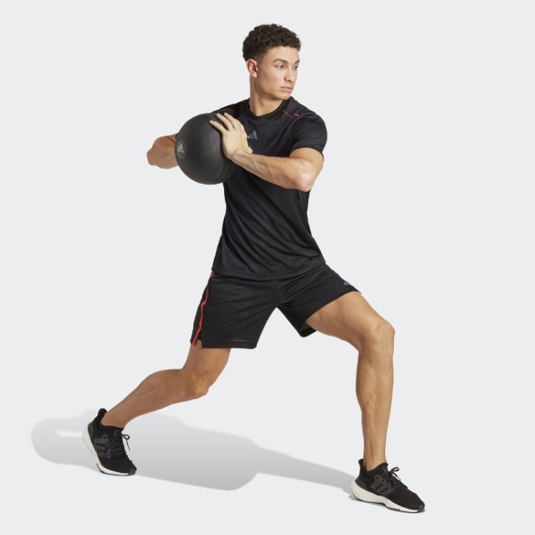 Camiseta Adidas Workout Base Logo Transparente