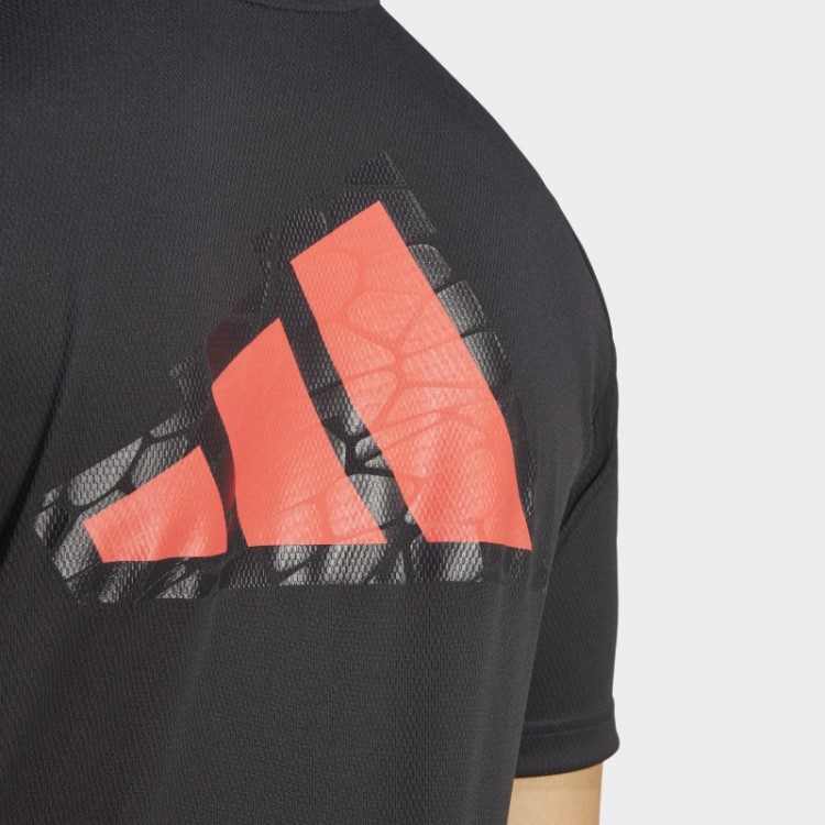 Camiseta Adidas Workout Base Logo Transparente