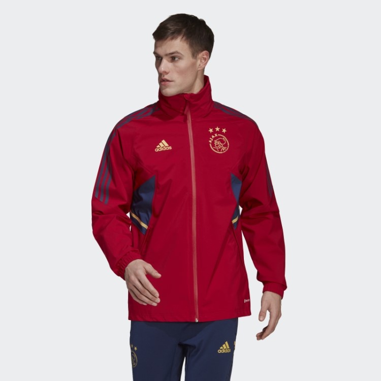 Ajax Amsterdam Condivo 22 Jaqueta Storm Vermelho Adidas Vitória