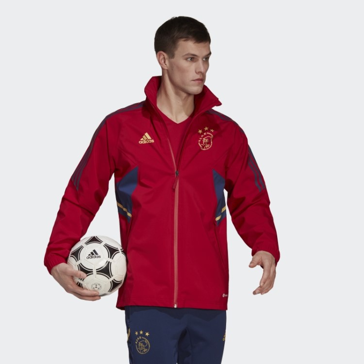 Ajax Amsterdam Condivo 22 Jaqueta Storm Vermelho Adidas Vitória