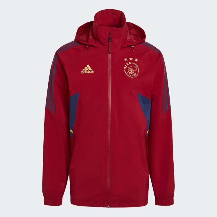 Ajax Amsterdam Condivo 22 Jaqueta Storm Vermelho Adidas Vitória