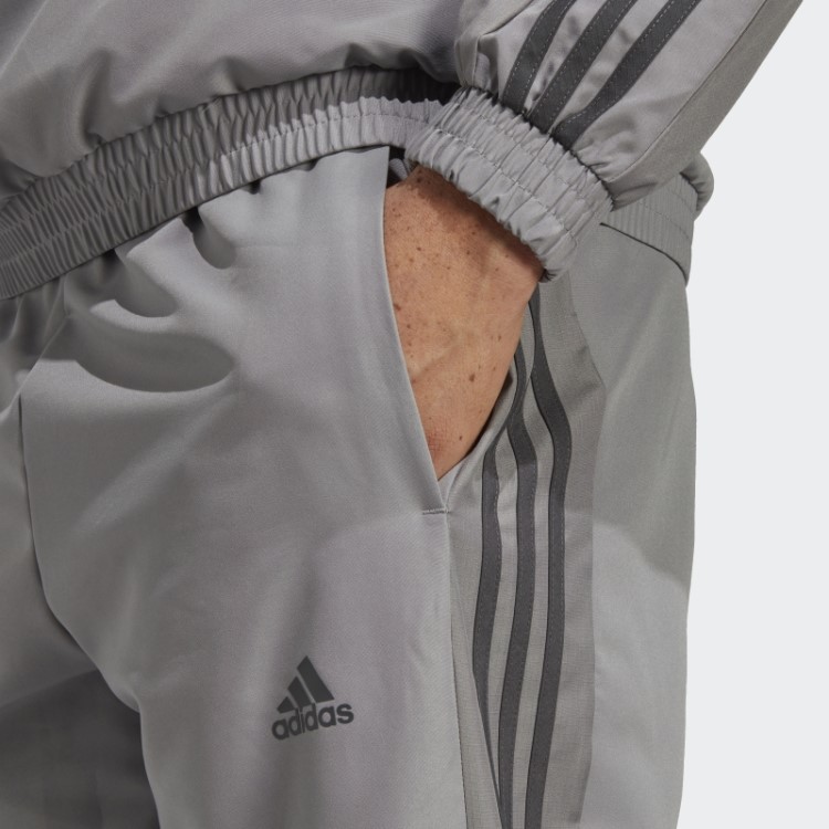Adidas Agasalho De Treino Cinza 1/4 Com Zíper