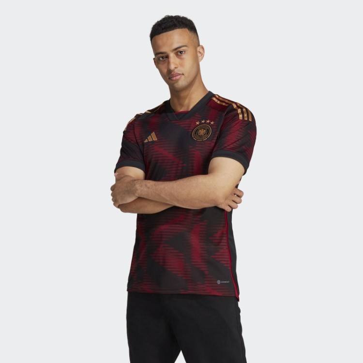 Camisa Preta Alemanha 22 Away Adidas Quente