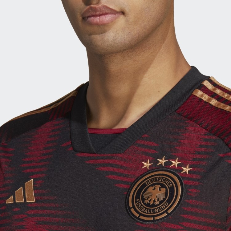 Camisa Preta Alemanha 22 Away Adidas Quente