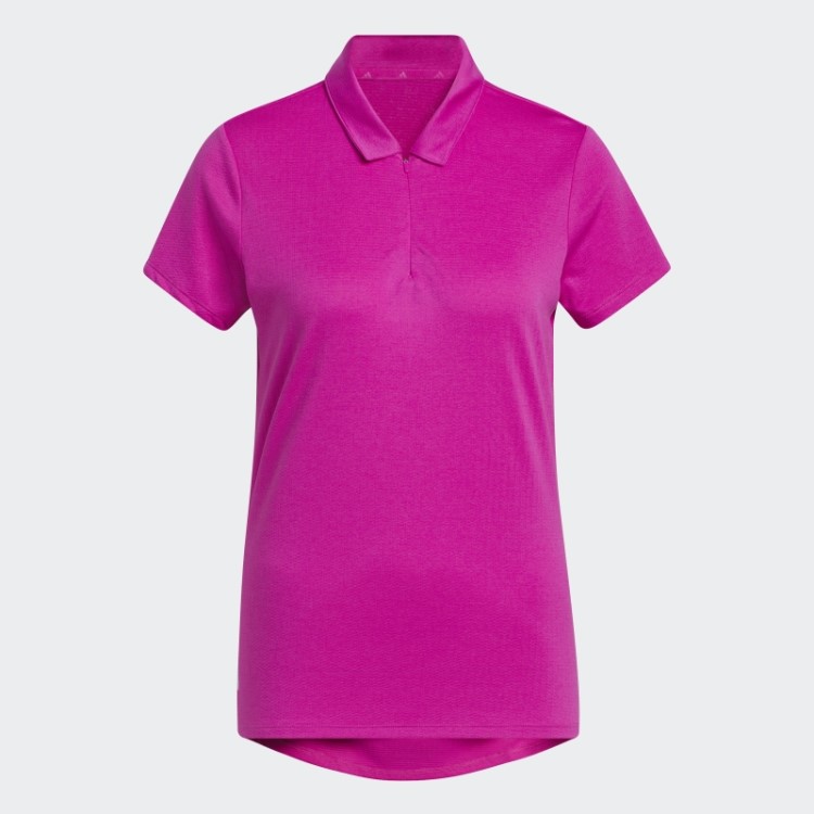 Camisa Polo De Golfe Fúcsia Adidas Heat.rdy