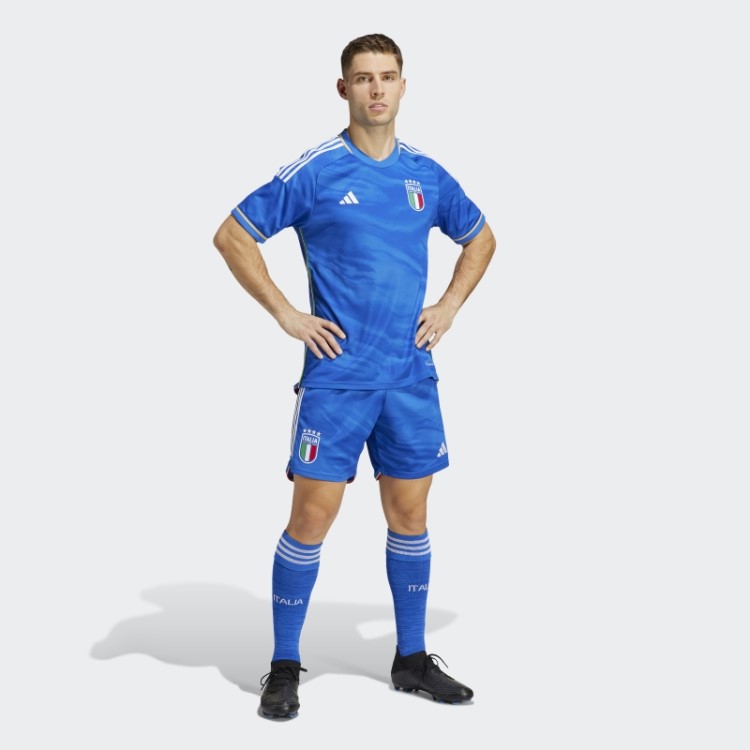 Bermuda Azul Itália 23 Em Casa Adidas