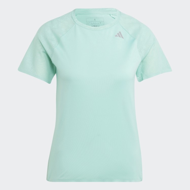 Camiseta Verde Adidas Adizero Running