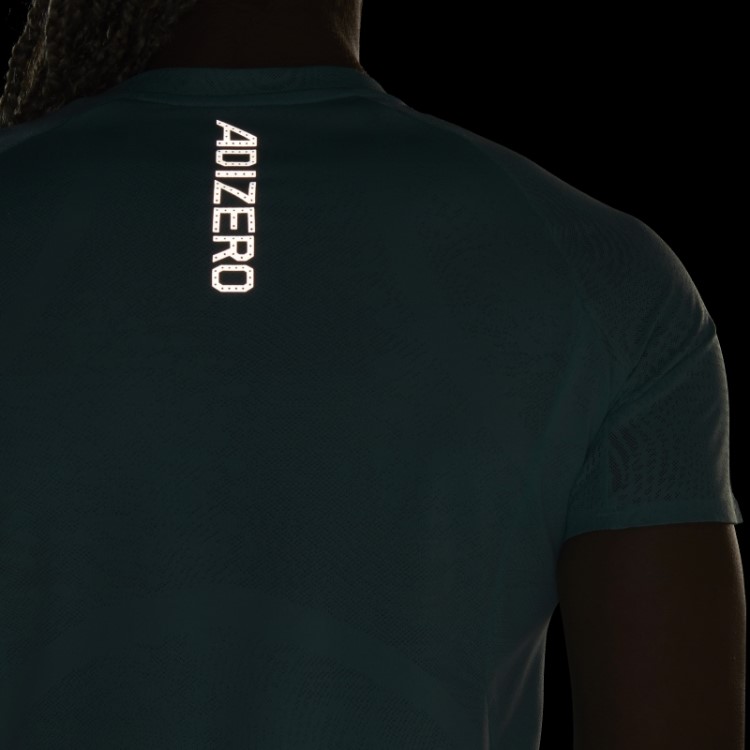 Camiseta Verde Adidas Adizero Running