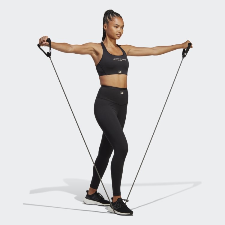 Legging Preta Adidas Sports Club Cintura Alta 7/8