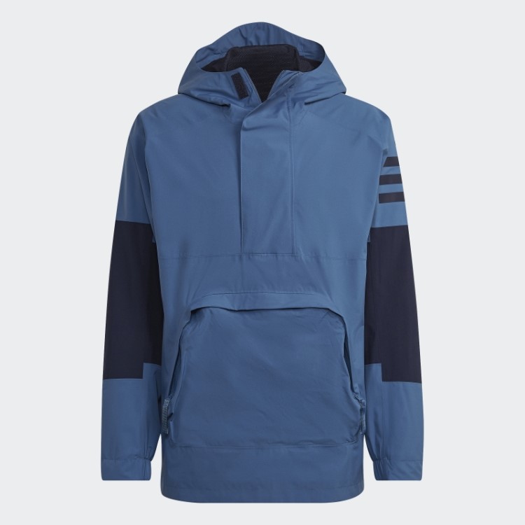 Anoraque Adidas Utilitas Rain.rdy Em Aço