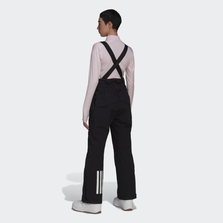 Elegantes Calças Bib Isoladas De Duas Camadas Adidas Pretas