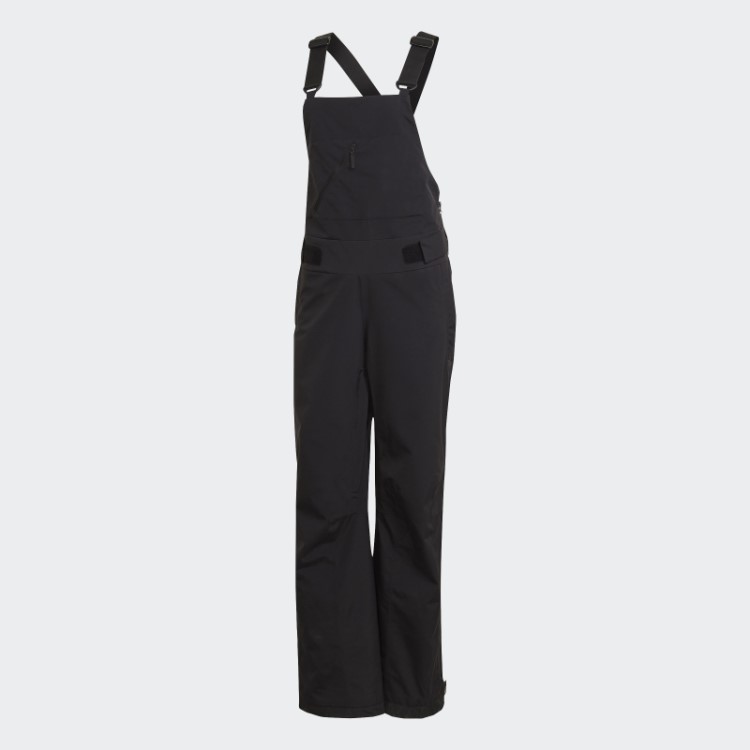 Elegantes Calças Bib Isoladas De Duas Camadas Adidas Pretas