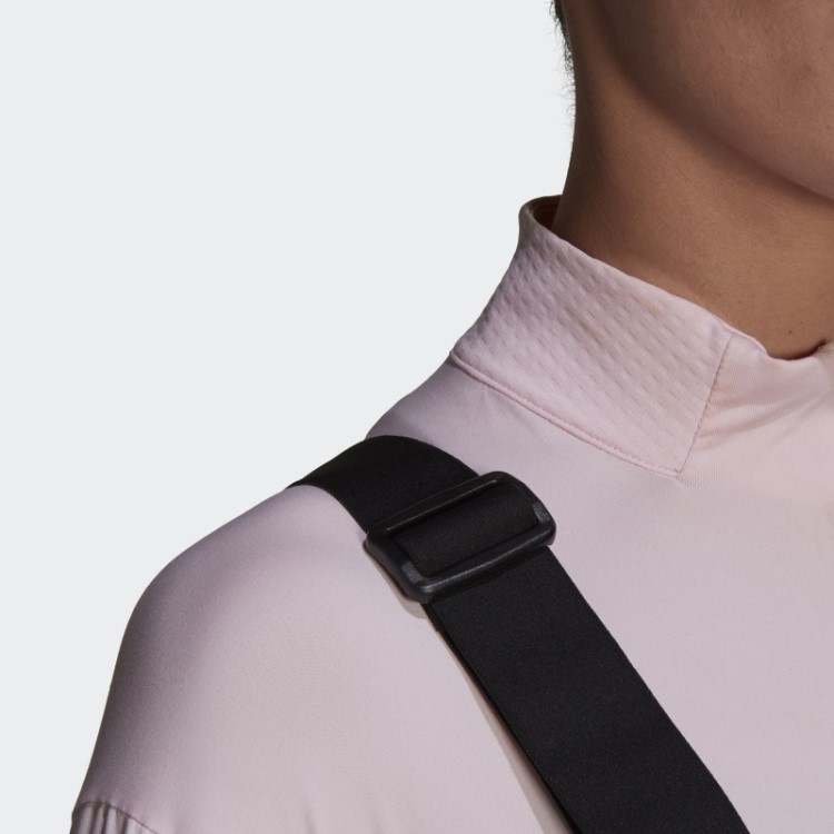 Elegantes Calças Bib Isoladas De Duas Camadas Adidas Pretas