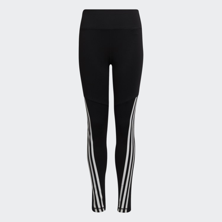 Meia-calça Adidas Optime Aeroready Training Com As Três Listras Preta