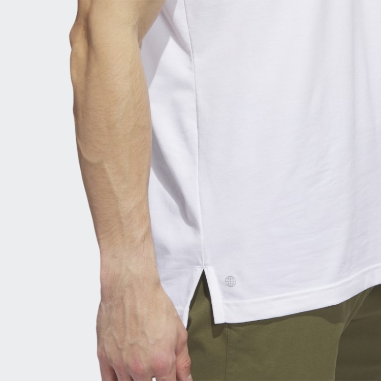 Go-to Camisa Polo Branco Melange Adidas
