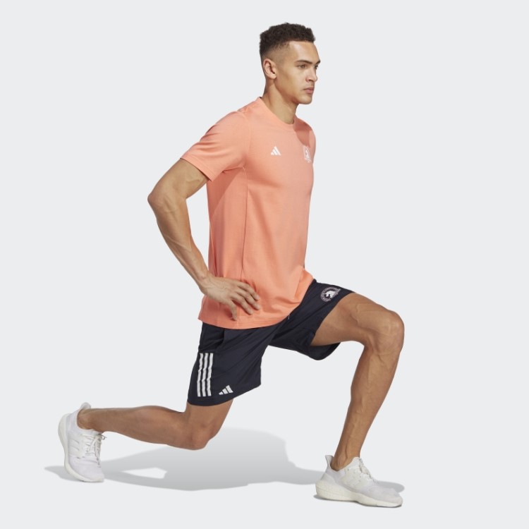 Camiseta De Corrida Adidas Coral Boston Marathon 2023 Feita Com A Natureza