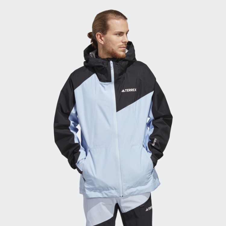Adidas Terrex Xperior Gore-tex Paclite Jaqueta De Chuva Azul Amanhecer